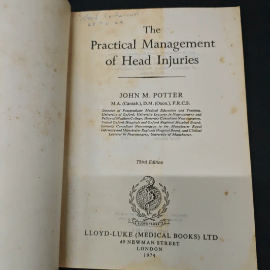 The Practical Management of Head Injuries - John M. Potter รูปที่ 6