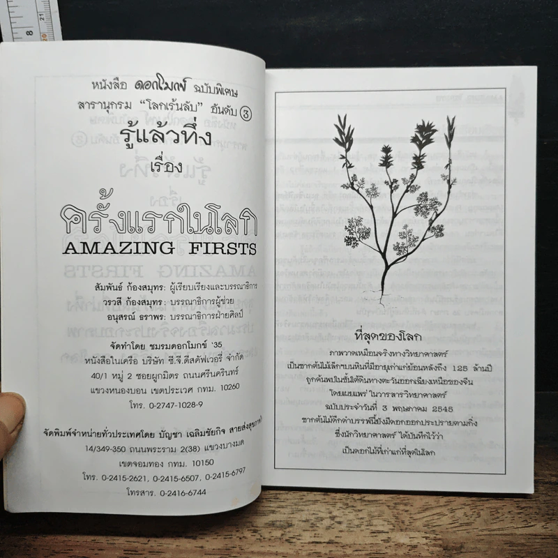 รู้แล้วทึ่ง Amazing Firsts ครั้งแรกในโลก - สัมพันธ์ ก้องสมุทร รูปที่ 6