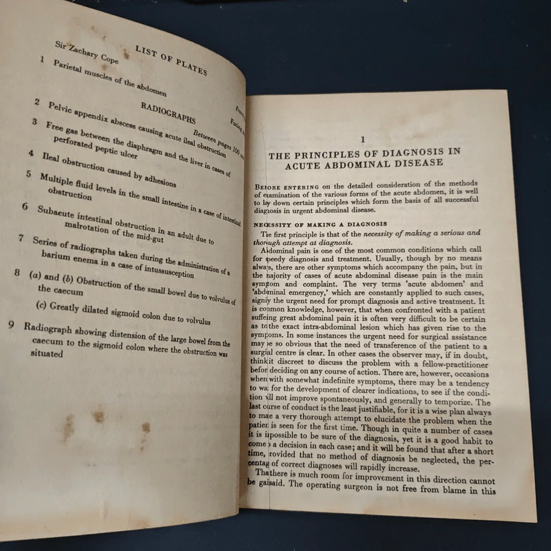 The Early Diagnosis of the Acute Abdomen - Sir Zachary Cope รูปที่ 8