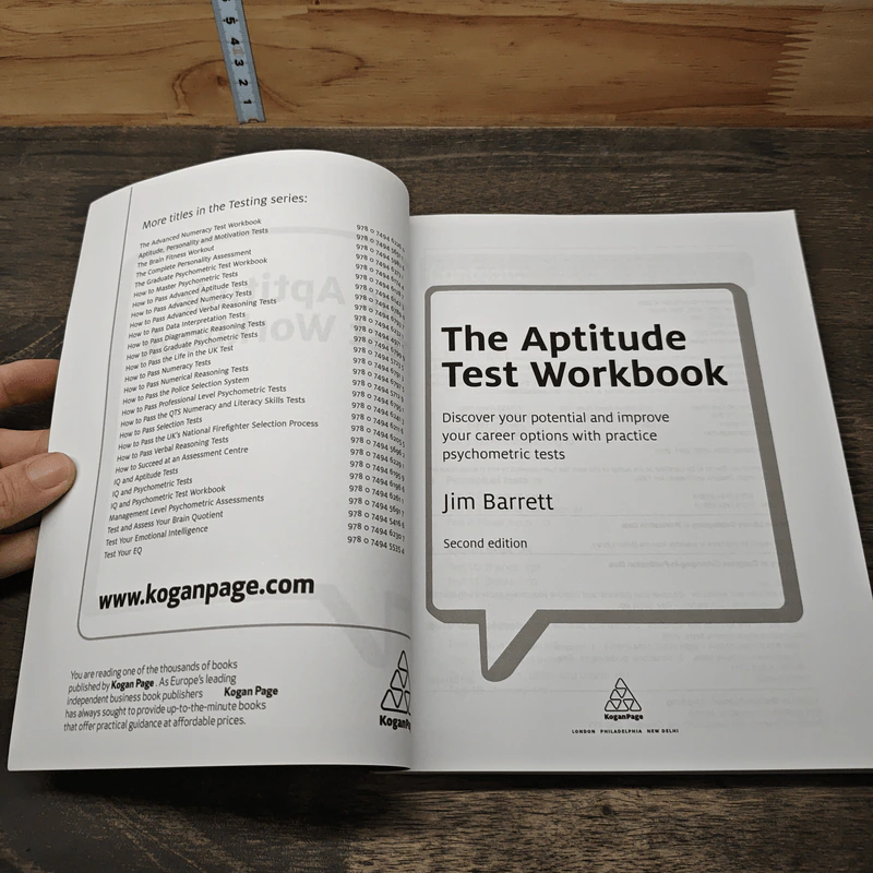 The Aptitude Test Workbook คู่มือทดสอบความถนัด - Jim Barrett รูปที่ 6
