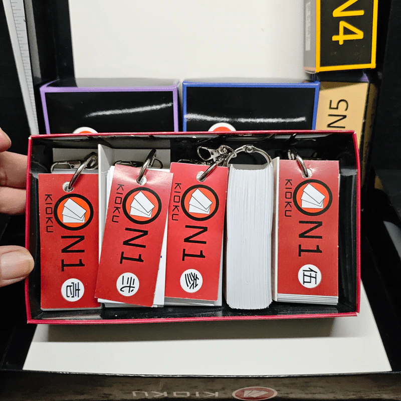 Kioku บัตรคันจิ N1-N5 สำหรับผู้เรียนภาษาญี่ปุ่น รูปที่ 2