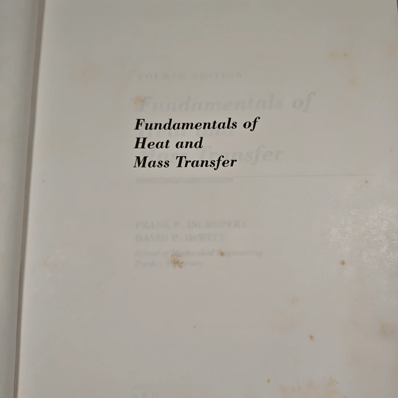 Fundamentals of Heat and Mass Transfer Fourth Edition - Frank P. Incropera, David P. DeWitt รูปที่ 7
