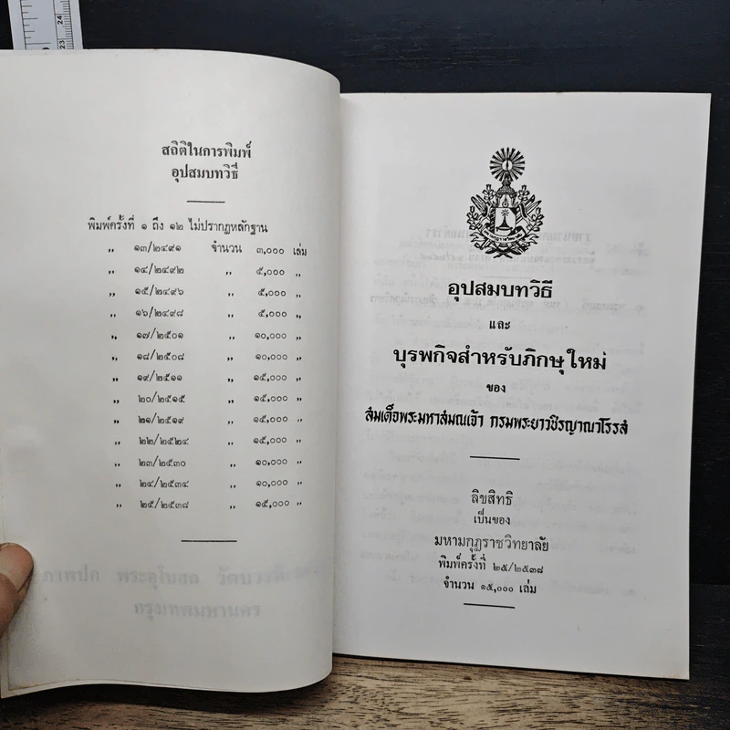 อุปสมบทวิธี - สมเด็จพระมหาสมณเจ้า กรมพระยาวชิรญาณวโรรส รูปที่ 6