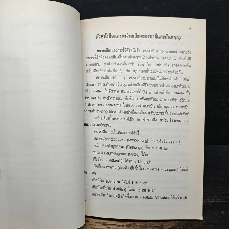 หนังสือ ภาษาและภาษาศาสตร์ในบาลีและสันสกฤต - ปฐมพงษ์ โพธิ์ประสิทธินันท์ รูปที่ 9