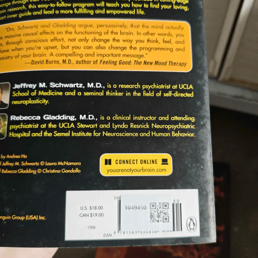 You Are Not Your Brain - Jeffrey M. Schwartz รูปที่ 2