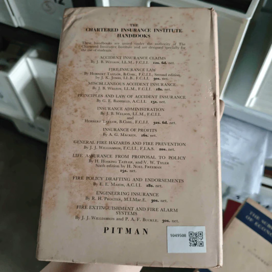 Elements of Insurance - W.A.Dinsdale รูปที่ 2