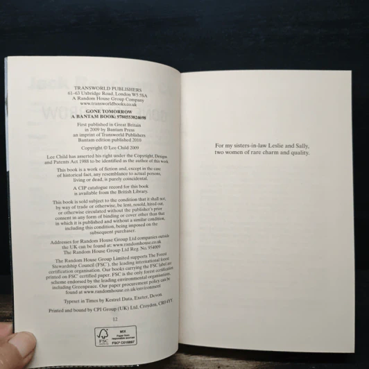 Gone Tomorrow - Lee Child รูปที่ 6