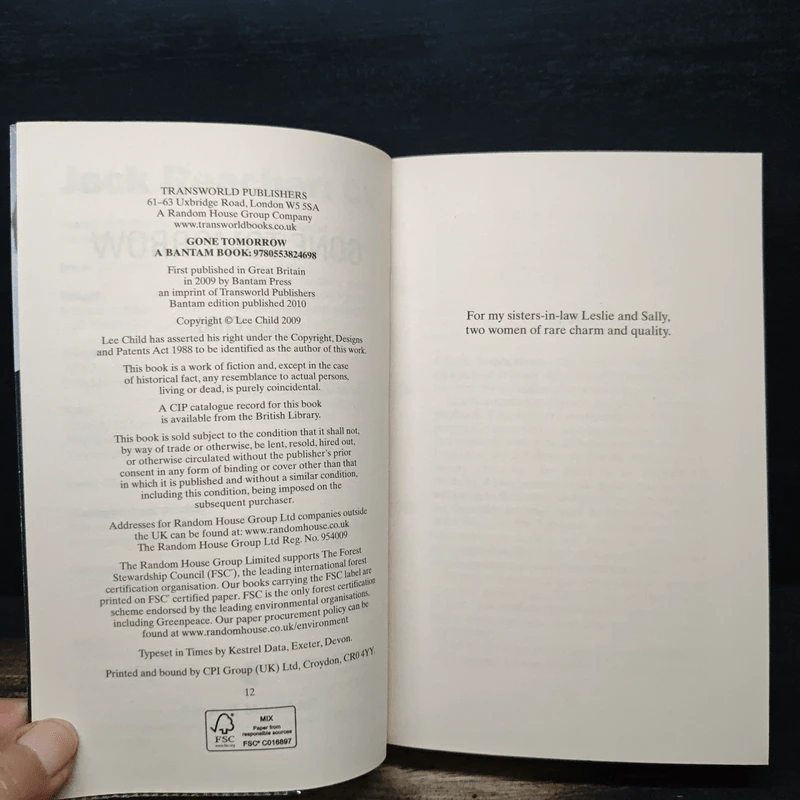 Gone Tomorrow - Lee Child รูปที่ 6