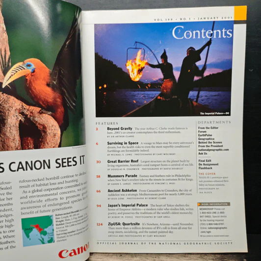 NATIONAL GEOGRAPHIC January 2001 รูปที่ 7