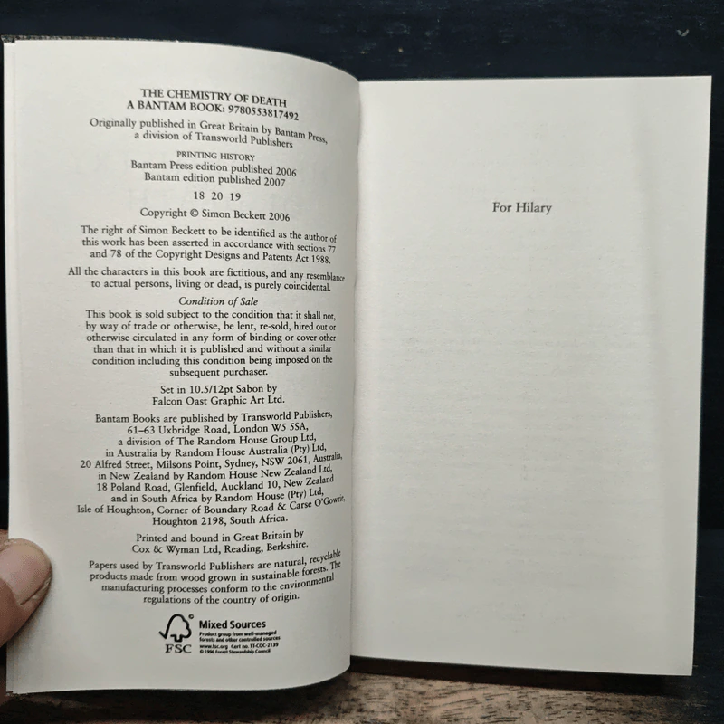 The Chemistry of Death - Simon Beckett รูปที่ 6