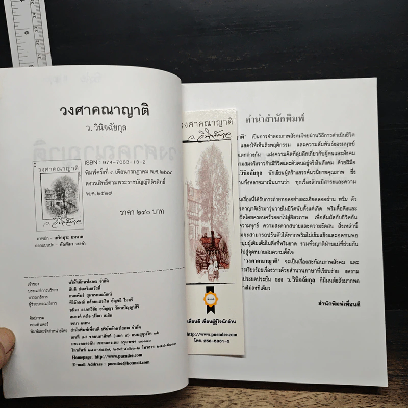 หนังสือ วงศาคณาญาติ - ว.วินิจฉัยกุล รูปที่ 6