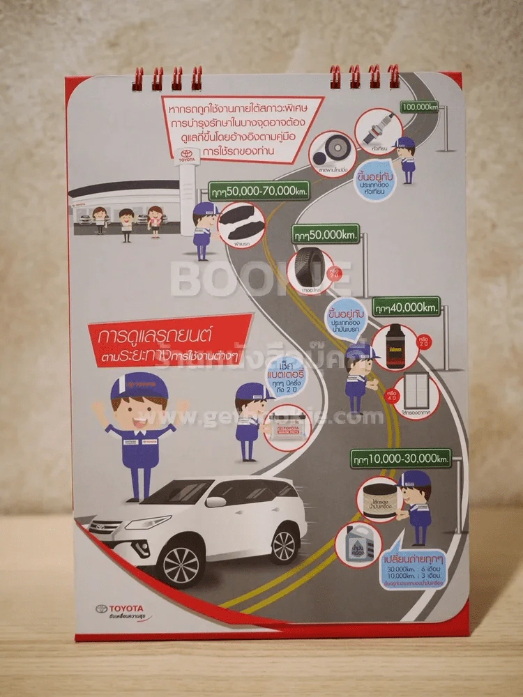 ปฏิทินตั้งโต๊ะ Toyota พ.ศ.2561 รูปที่ 4