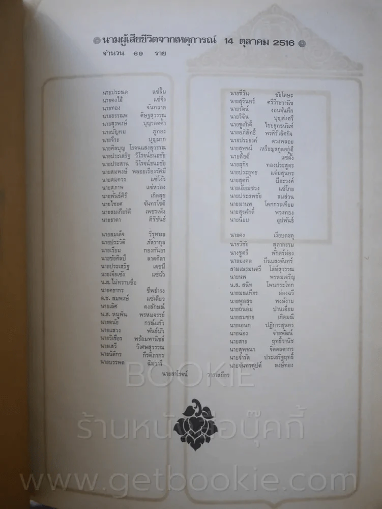 พิธีพระราชทานเพลิงศพวีรชน ณ เมรุท้องสนามหลวง 14 ตุลาคม 2517 รูปที่ 3