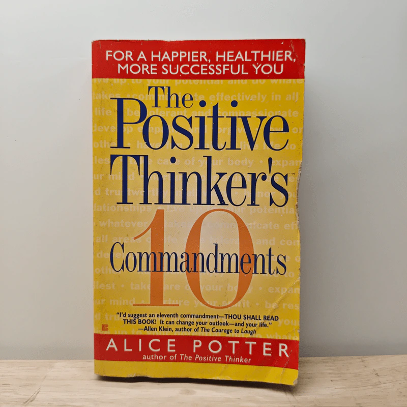 The Positive Thinker's 10 Commandments - Alice Potter รูปที่ 1