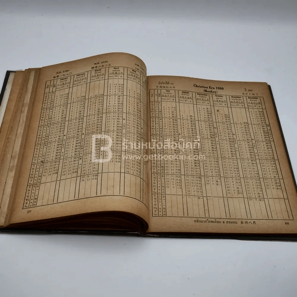 ปฏิทินสากล ไทย-จีน-ฝรั่ง เทียบ 3 ภาษา 50 ปี ตั้งแต่ พ.ศ.2494 ถึง 2543 ค.ศ.1951 ถึง 2000 ของ ร.เลี่ยมเพ็ชร์รัตน์ รูปที่ 5