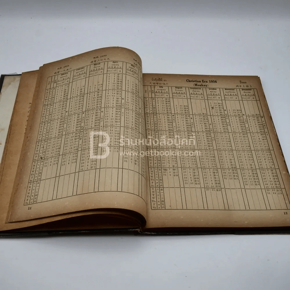 ปฏิทินสากล ไทย-จีน-ฝรั่ง เทียบ 3 ภาษา 50 ปี ตั้งแต่ พ.ศ.2494 ถึง 2543 ค.ศ.1951 ถึง 2000 ของ ร.เลี่ยมเพ็ชร์รัตน์ รูปที่ 4