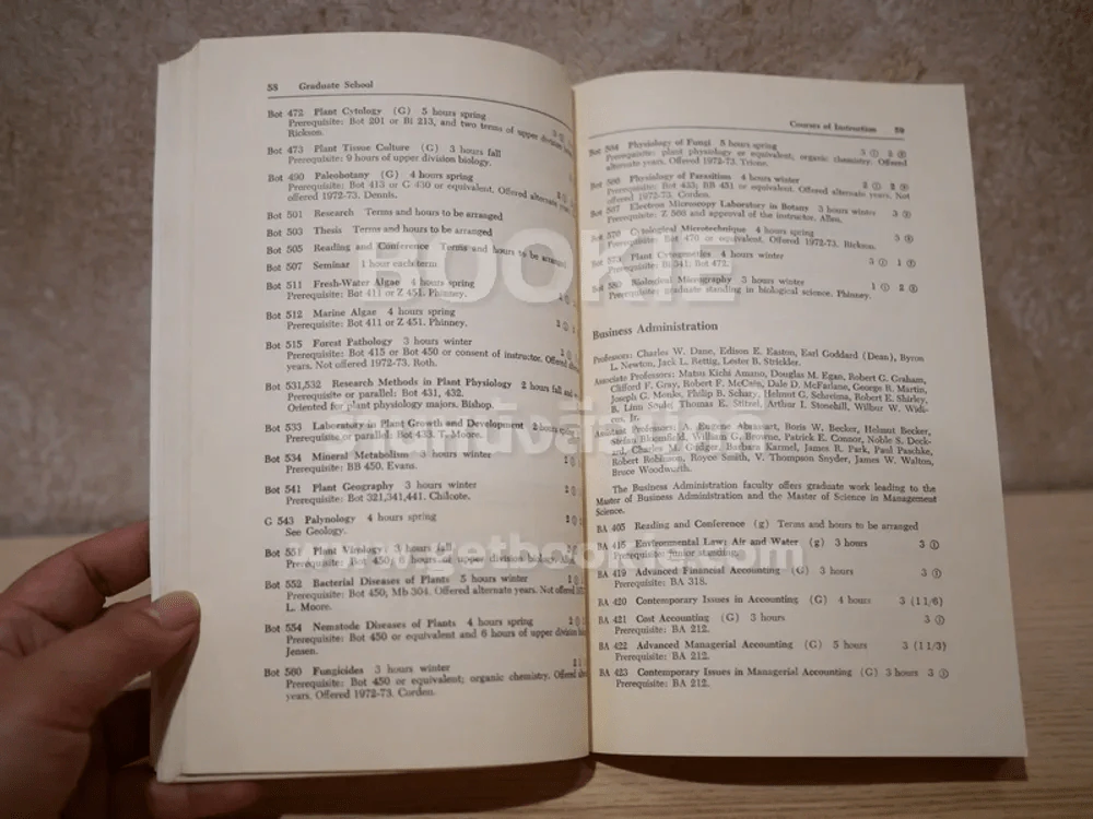 Graduate School Bulletin 1972-73 รูปที่ 3