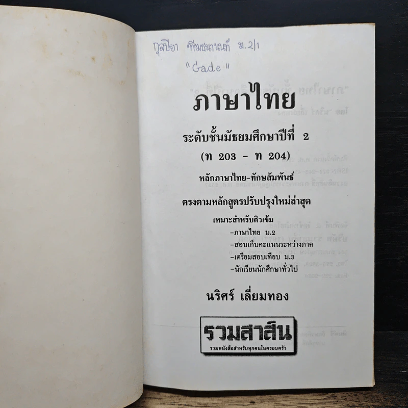 ภาษาไทย ระดับชั้นมัธยมศึกษาปีที่ 2 รูปที่ 6