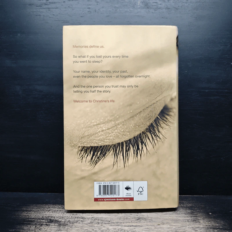 Before I Go to Sleep - SJ Watson รูปที่ 2