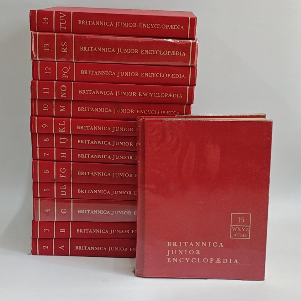 หนังสือ Britannica Junior Encyclopedia ฉบับวินเทจครบชุด 15 เล่ม รูปที่ 1