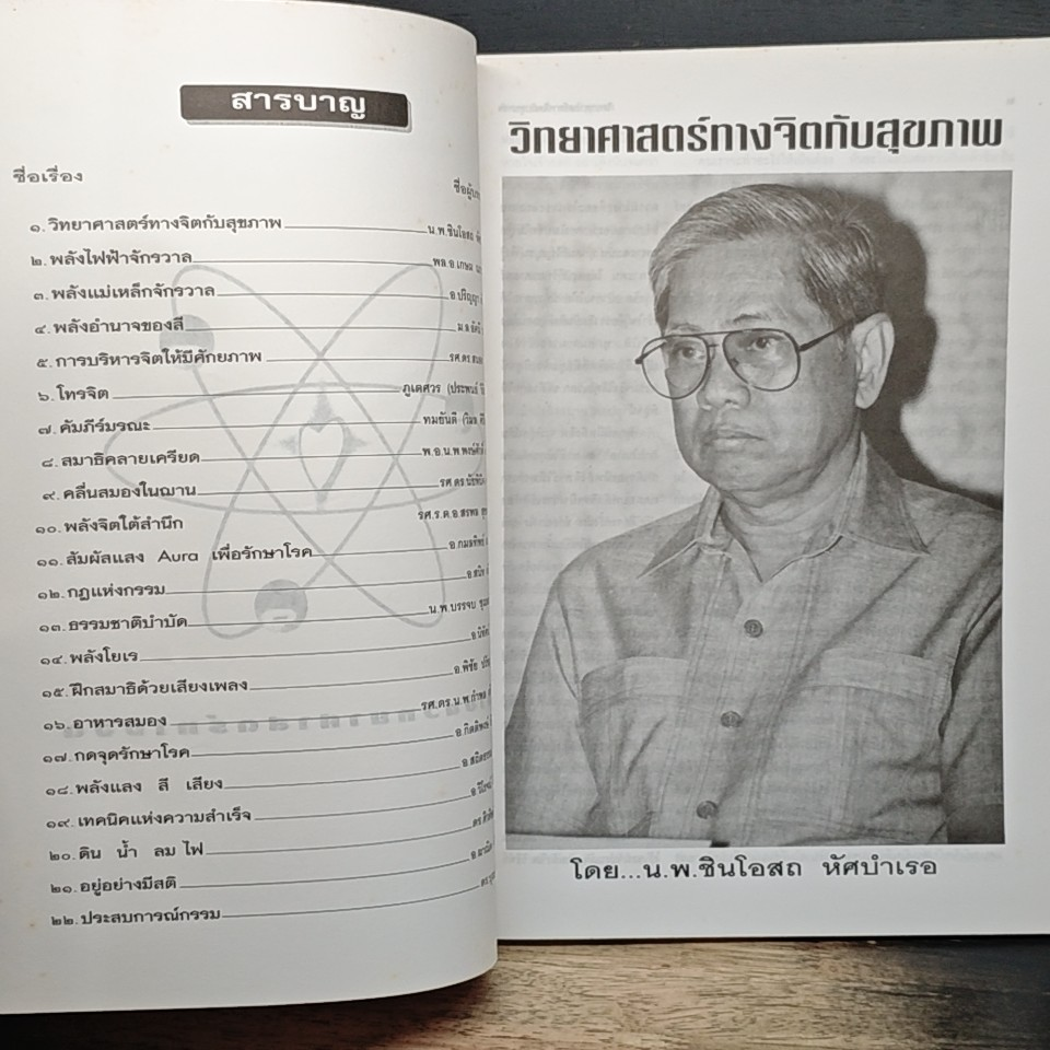 หนังสือ คำบรรยาย งานมหกรรมวิทยาศาสตร์ทางจิตนานาชาติ ครั้งที่ 3 รูปที่ 6