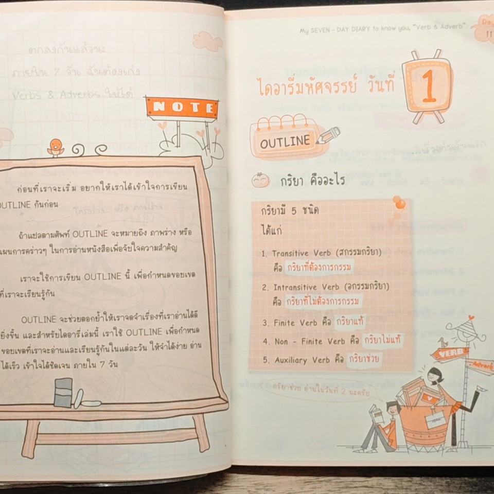 ไดอารี่มหัศจรรย์ 7 วันฉันเก่ง Verbs & Adverbs รูปที่ 9