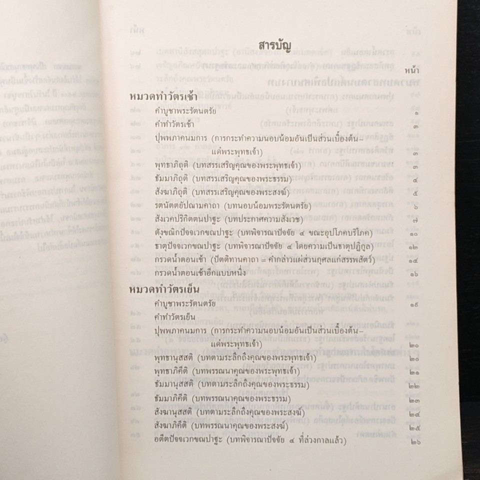 หนังสือ ทำวัตรสวดมนต์แปล สำหรับพุทธศาสนิกชน รูปที่ 6