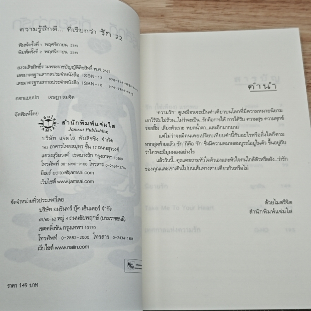 หนังสือ ความรู้สึกดี...ที่เรียกว่ารัก 22 รูปที่ 6