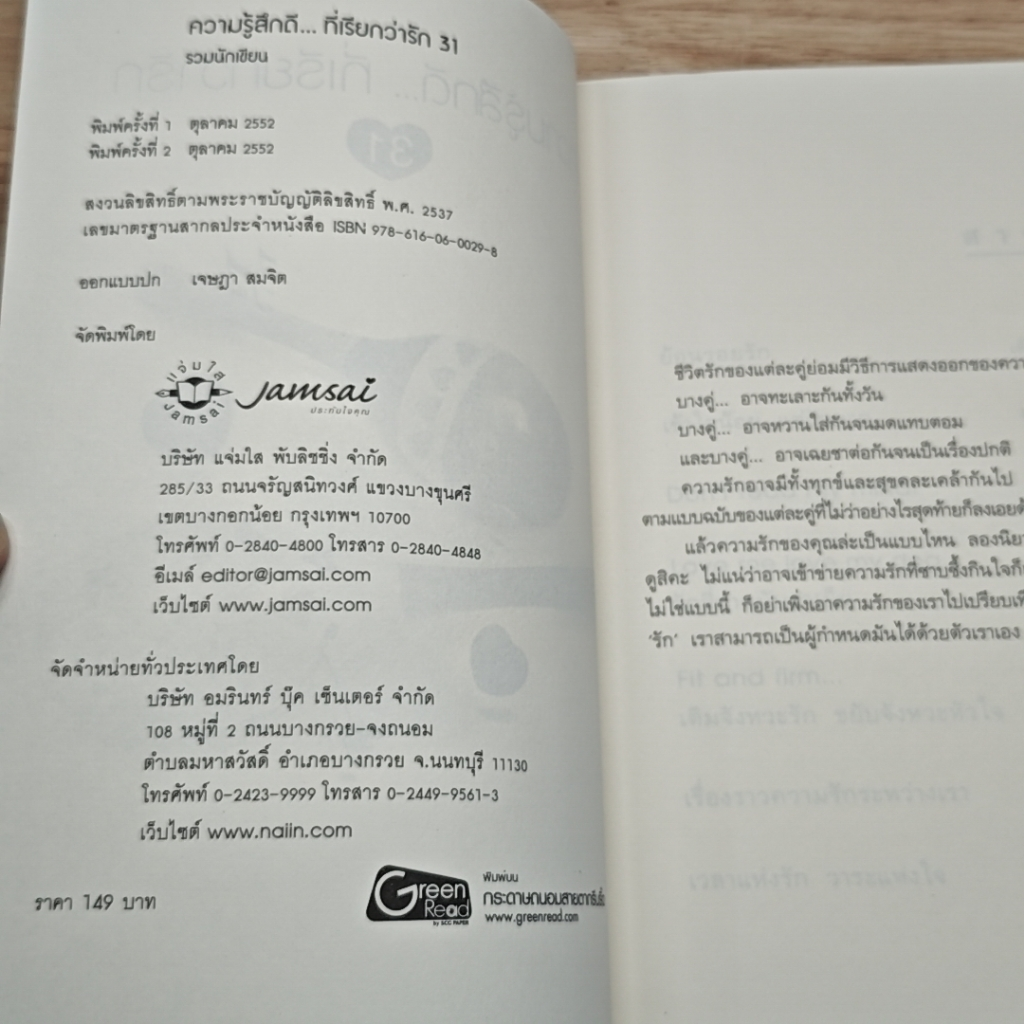 หนังสือ ความรู้สึกดี...ที่เรียกว่ารัก 31 รูปที่ 6