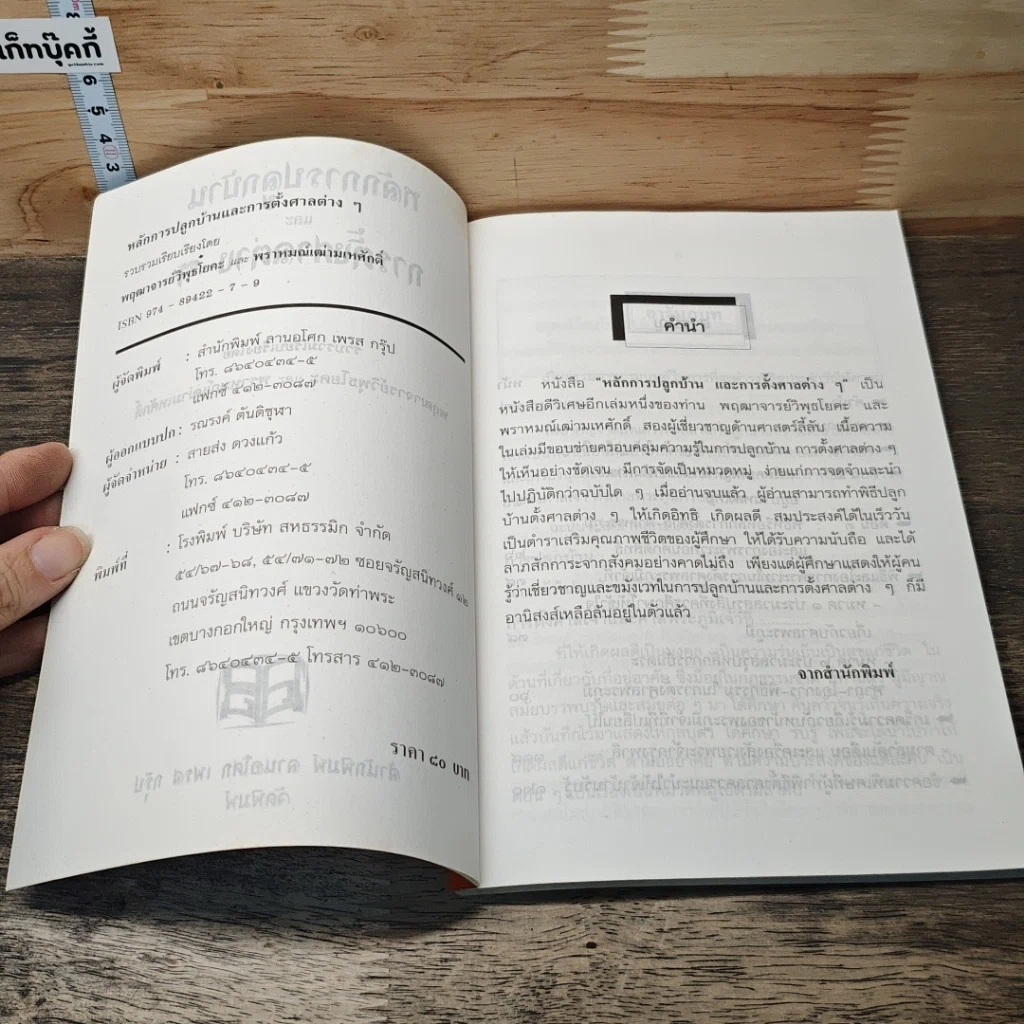 หนังสือ หลักการปลูกบ้าน และการตั้งศาลต่าง ๆ รูปที่ 6