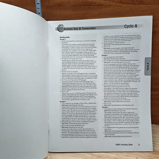 TOEFL Practice Drills Answer Key & Transcripts รูปที่ 6