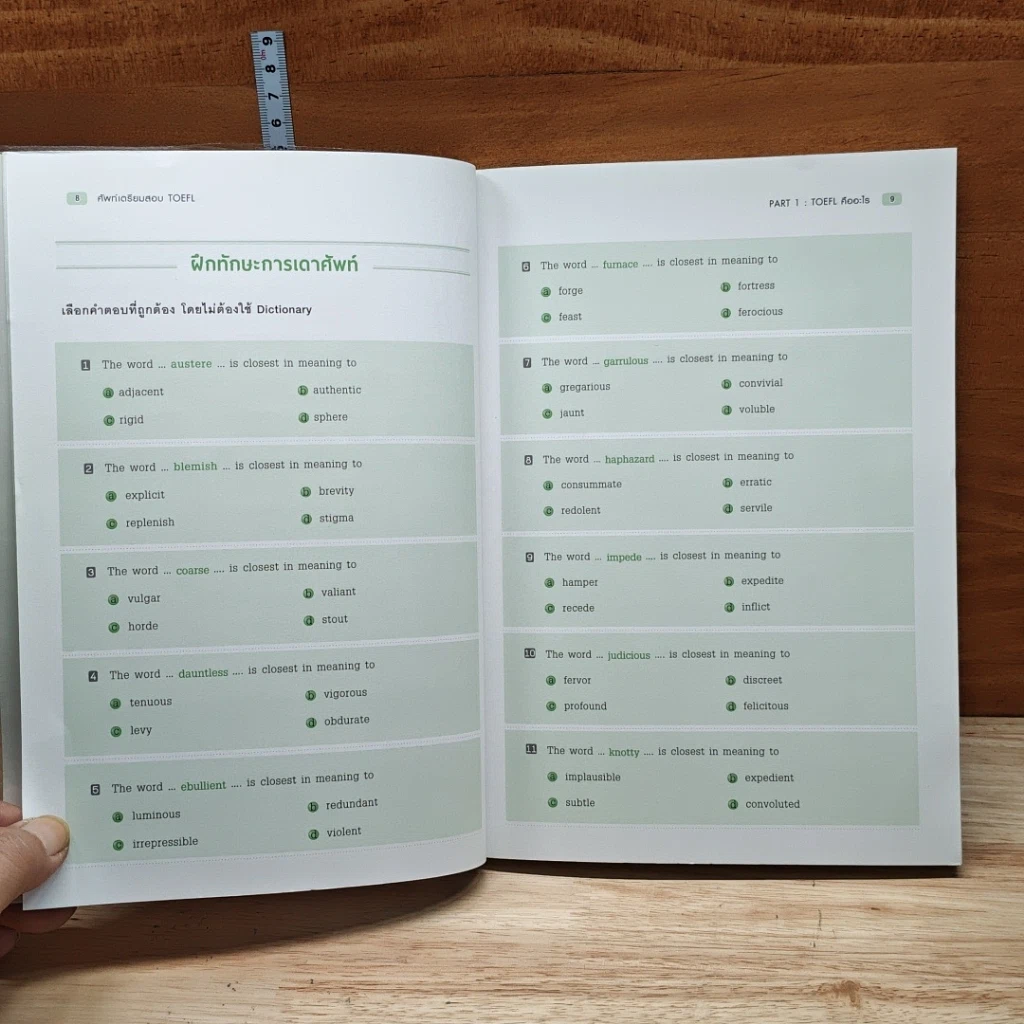 ศัพท์เตรียมสอบ TOEFL รูปที่ 9