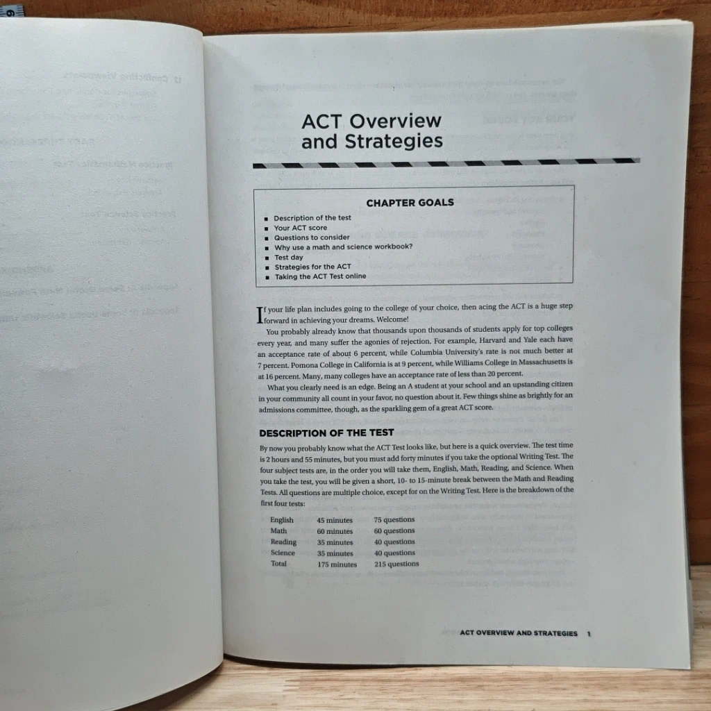 Act Math And Science Workbook รูปที่ 8
