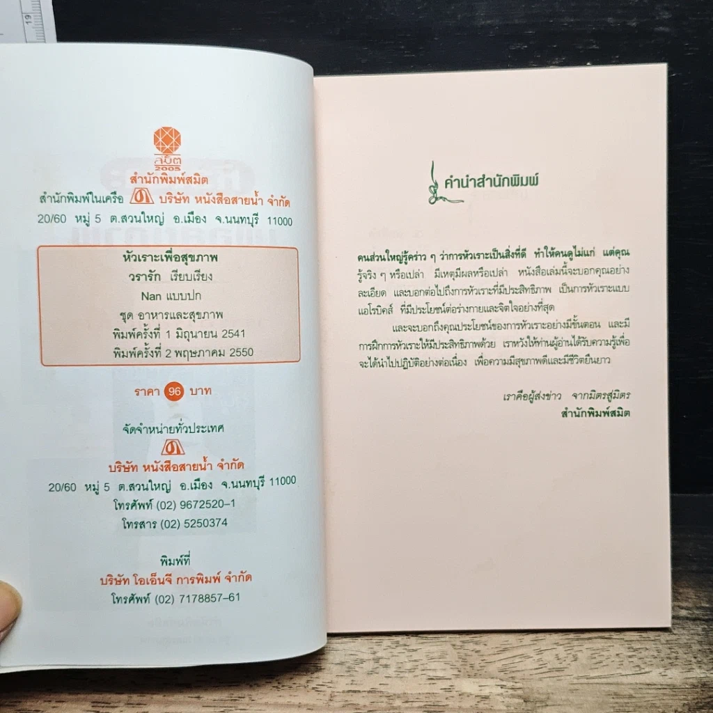 หนังสือ หัวเราะเพื่อสุขภาพ รูปที่ 6
