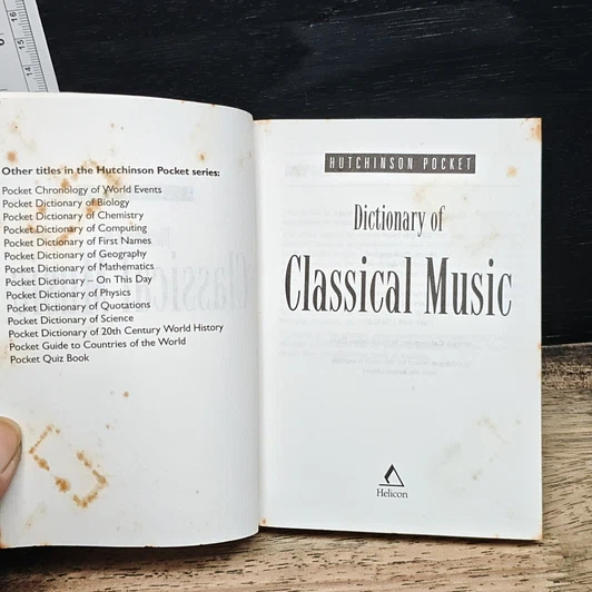 Hutchinson Pocket Dictionary of Classical Music รูปที่ 7