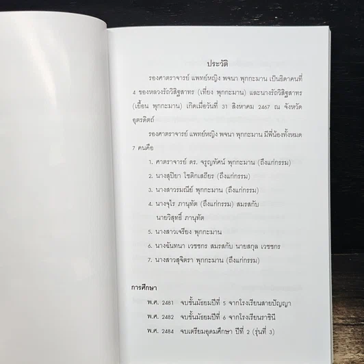 หนังสือ อนุสรณ์งานพระราชทานเพลิงศพ รศ. พญ. พจนา พุกกะมาน รูปที่ 6