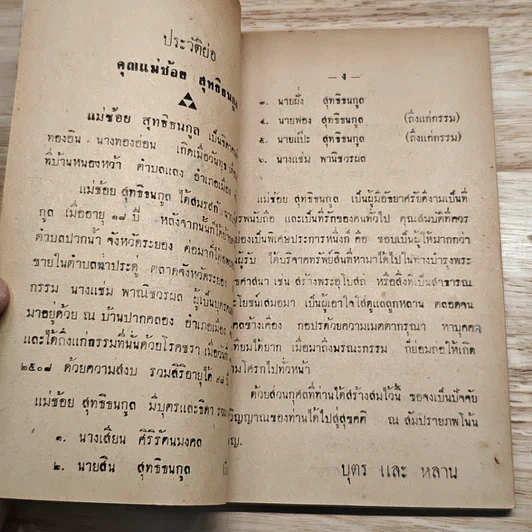 หนังสือ อนุสรณ์ในงานฌาปนกิจศพ คุณแม่น้อย สุทธิธนกูล รูปที่ 6