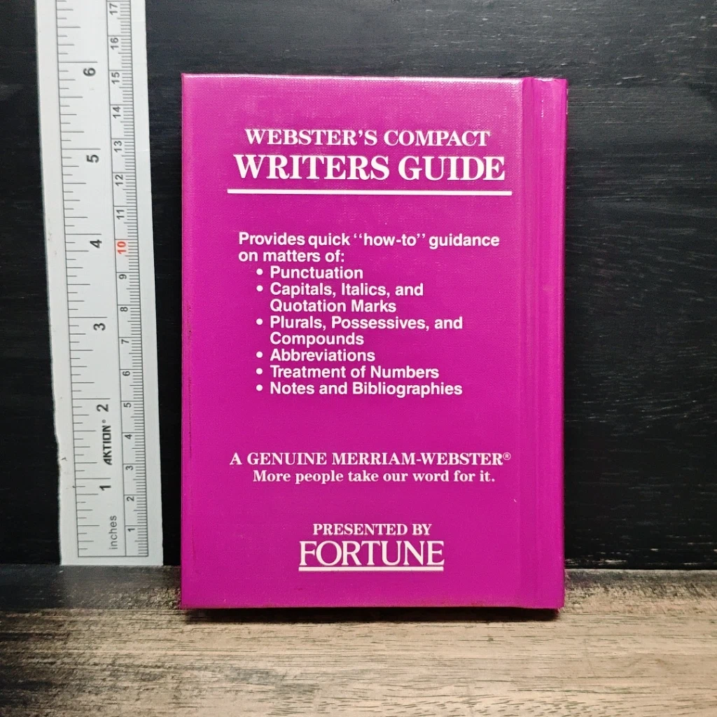 หนังสือ Webster's Compact Writer's Guide รูปที่ 2