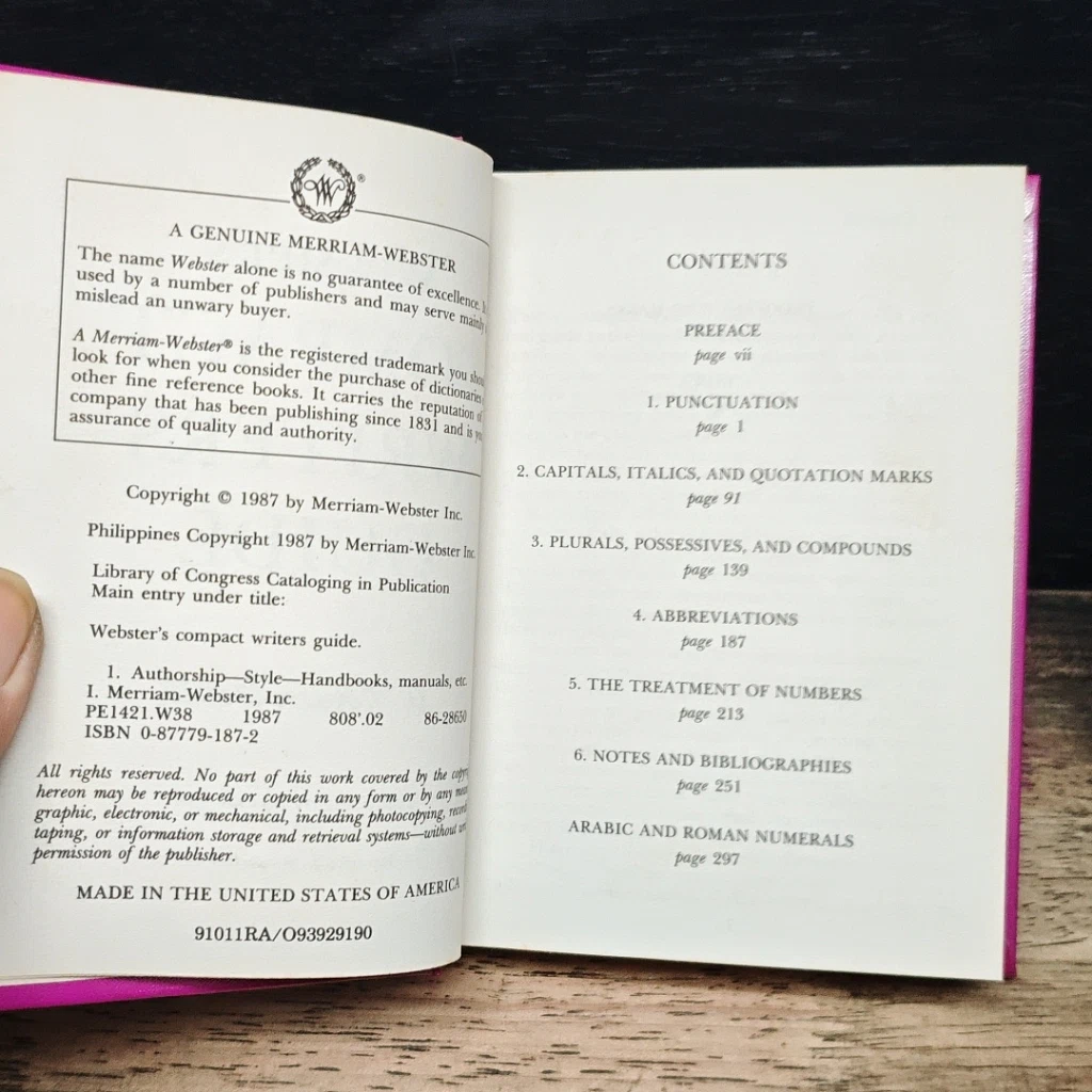 หนังสือ Webster's Compact Writer's Guide รูปที่ 6