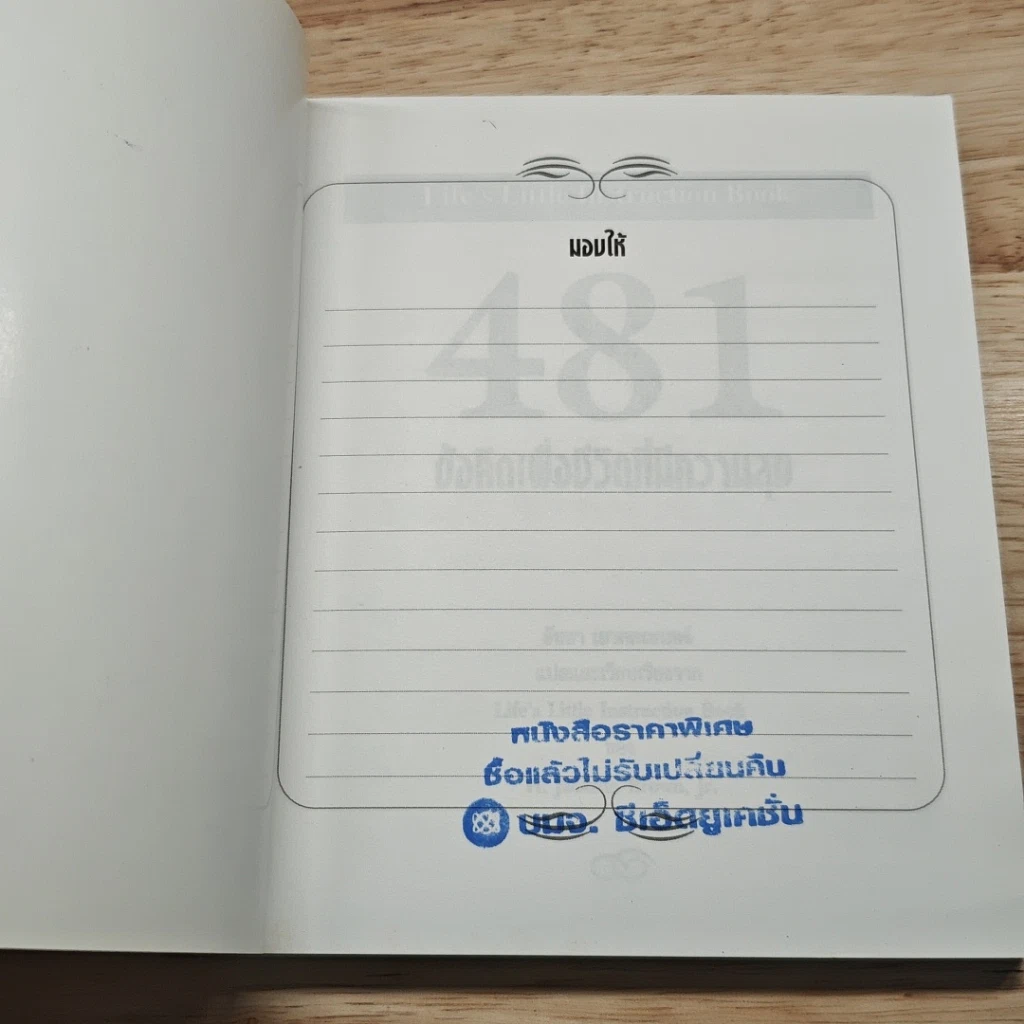 หนังสือ 481 ข้อคิดเพื่อชีวิตที่มีความสุข รูปที่ 6