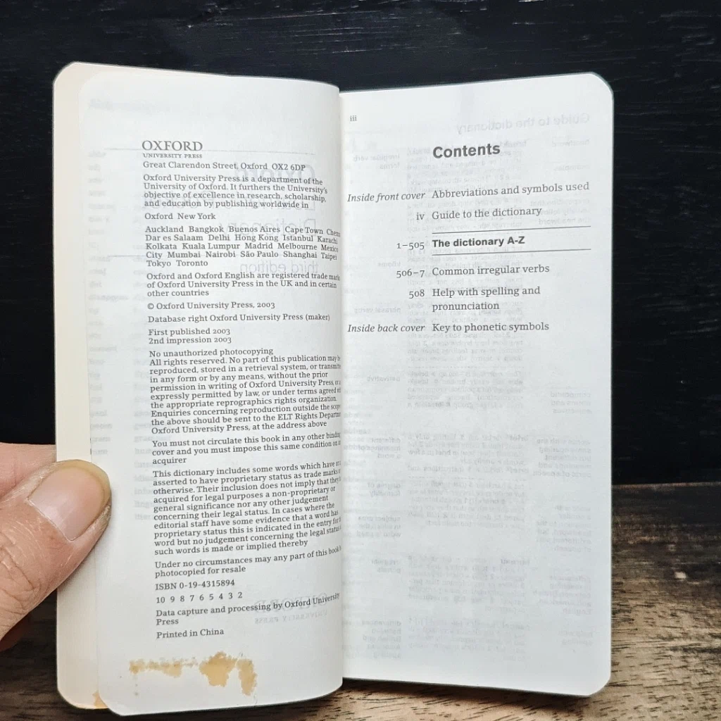 Oxford Learner's Pocket Dictionary New Edition รูปที่ 6