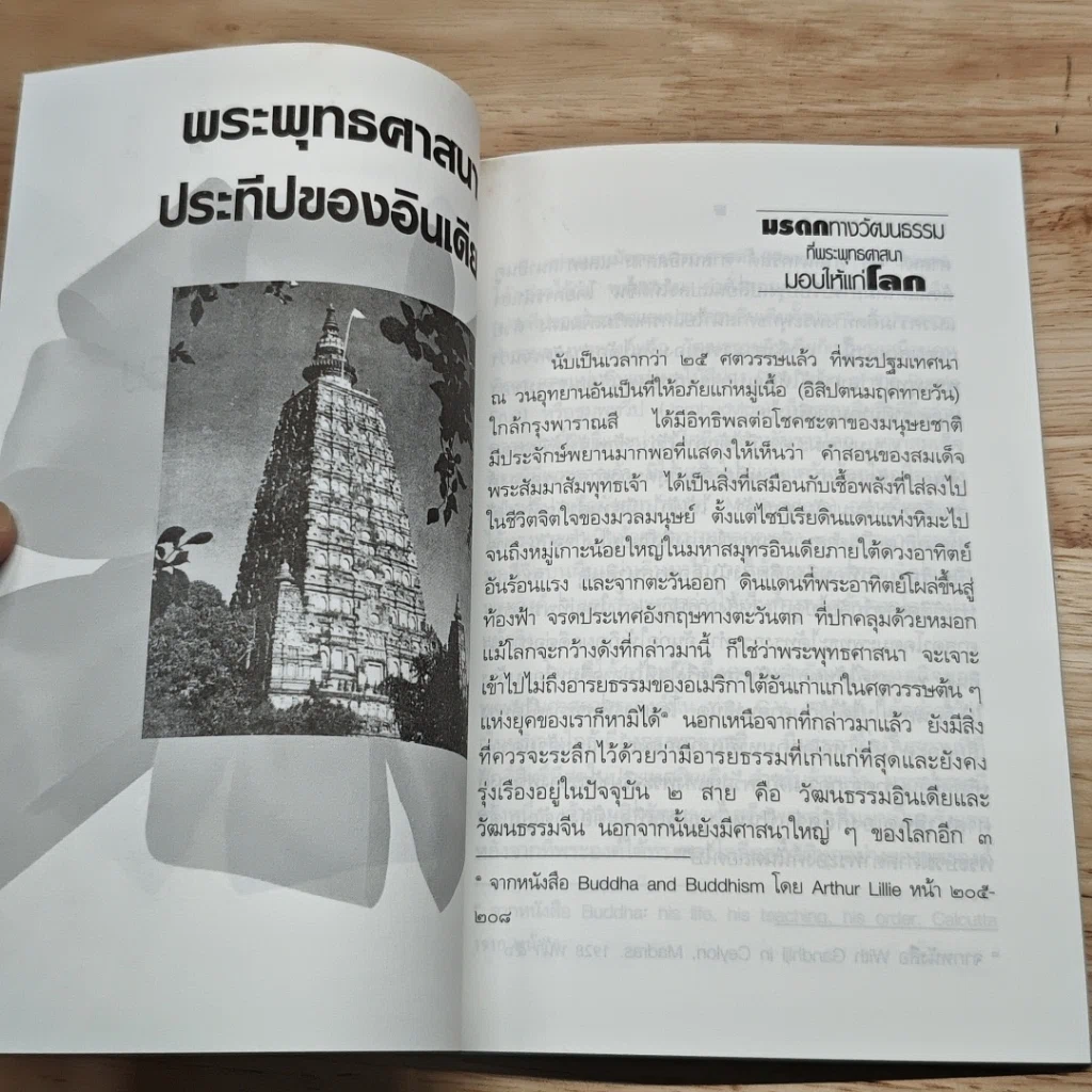 หนังสือ มรดกทางวัฒนธรรมที่พระพุทธศาสนามอบให้แก่โลก รูปที่ 7