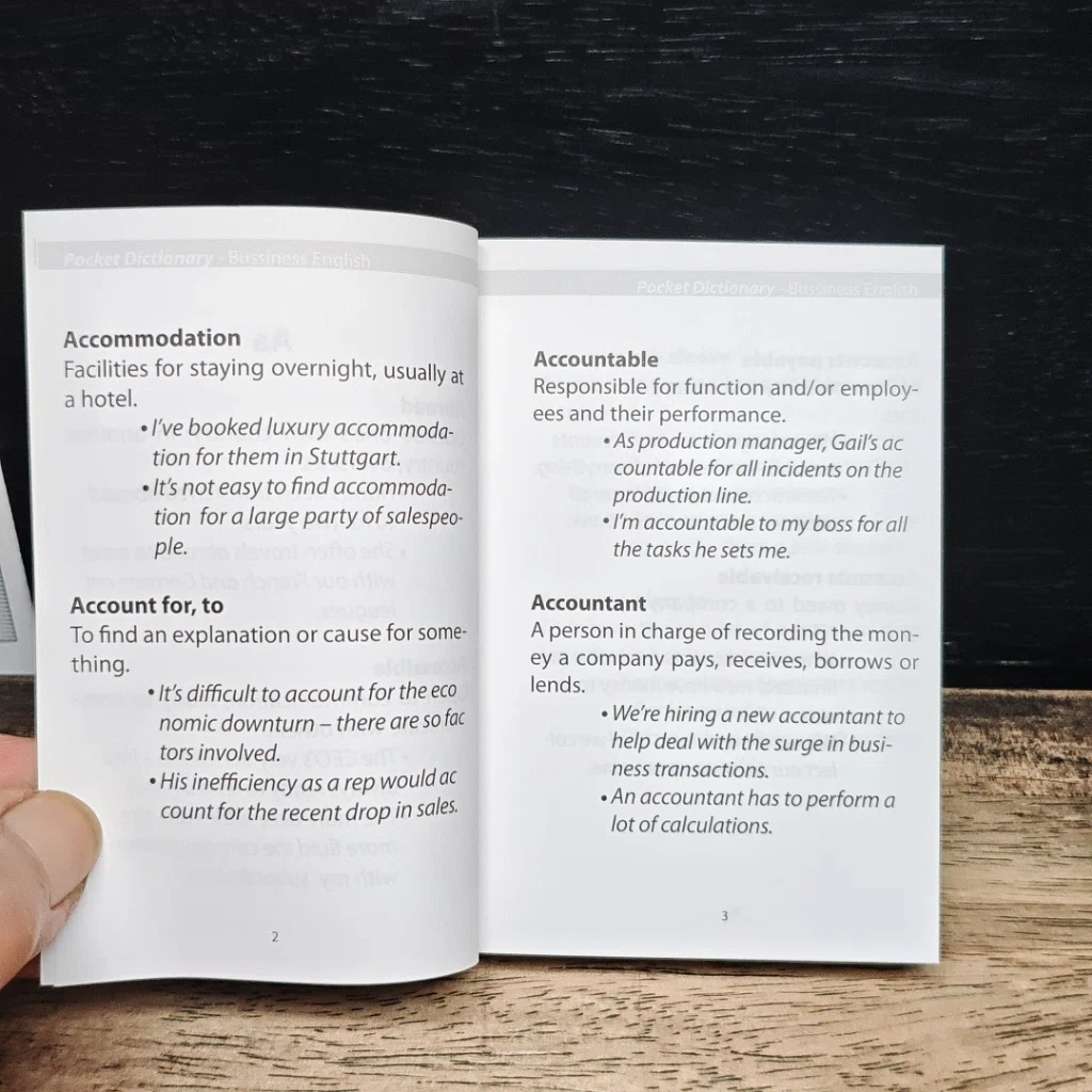 English for Business Pocket Dictionary รูปที่ 8