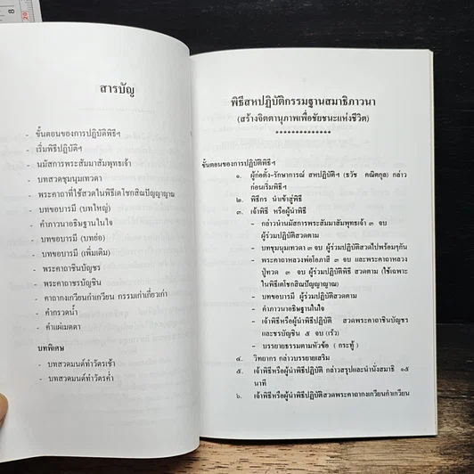 หนังสือ พิธีสหปฏิบัติกรรมฐานสมาธิภาวนา รูปที่ 7
