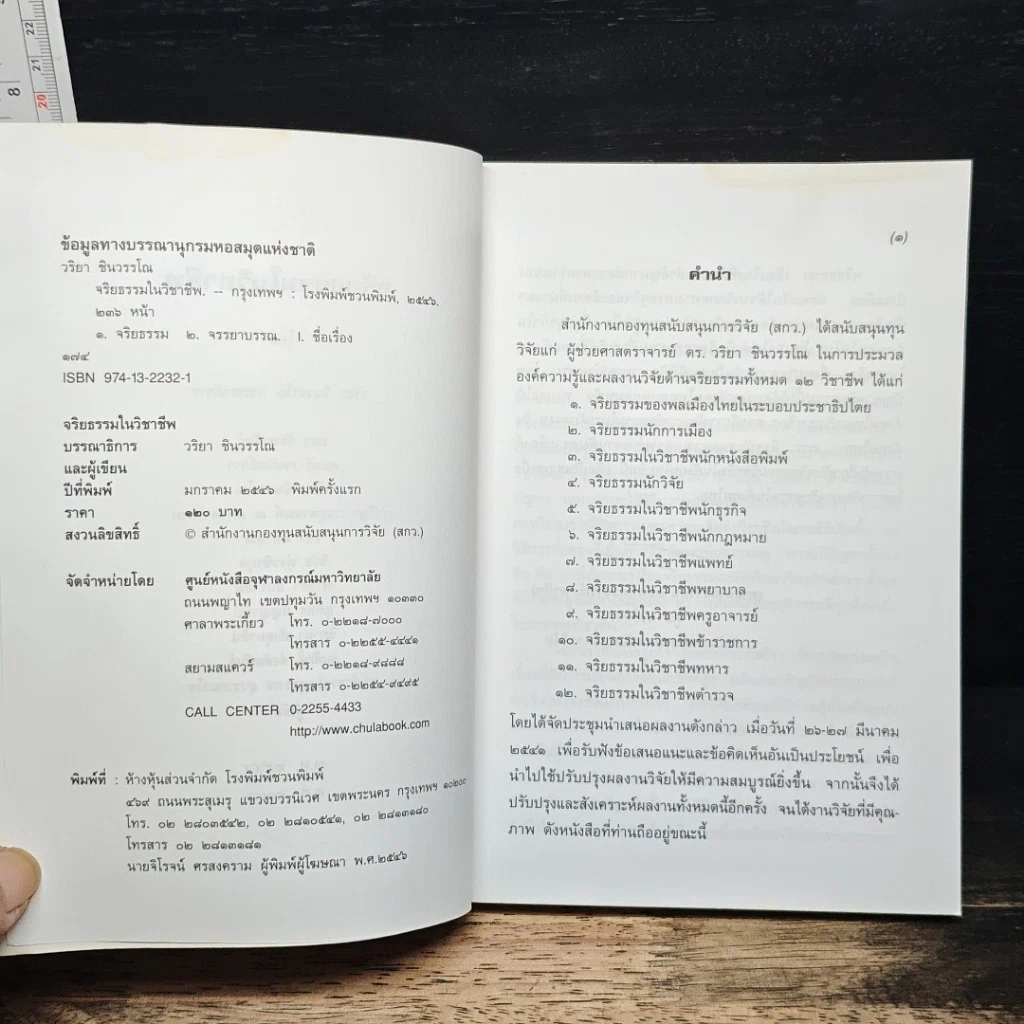 หนังสือ จริยธรรมในวิชาชีพ รูปที่ 6