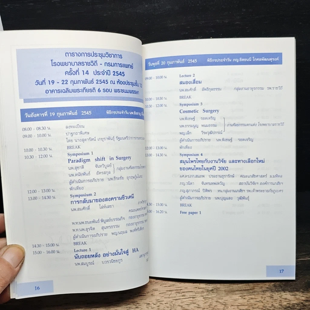 หนังสือ การประชุมวิชาการโรงพยาบาลราชวิถี และกรมการแพทย์ ประจำปี 2545 รูปที่ 7