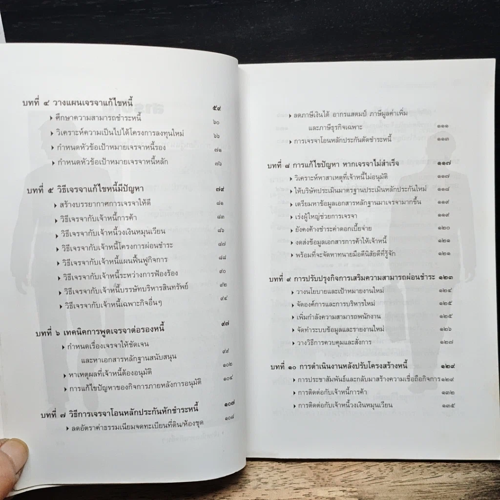 หนังสือ เทคนิคเจรจาต่อรองหนี้ เพื่อแก้ไขธุรกิจ รูปที่ 8