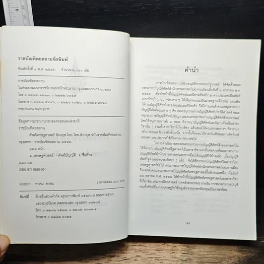 หนังสือ ศัพท์เศรษฐศาสตร์ อังกฤษ-ไทย ไทย-อังกฤษ ฉบับราชบัณฑิตยสถาน รูปที่ 6