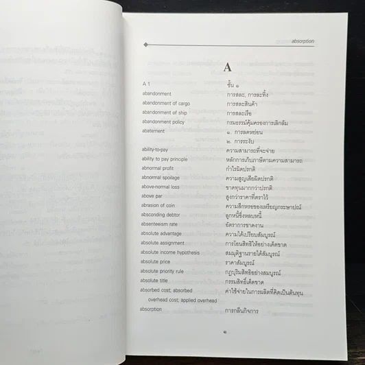 หนังสือ ศัพท์เศรษฐศาสตร์ อังกฤษ-ไทย ไทย-อังกฤษ ฉบับราชบัณฑิตยสถาน รูปที่ 7
