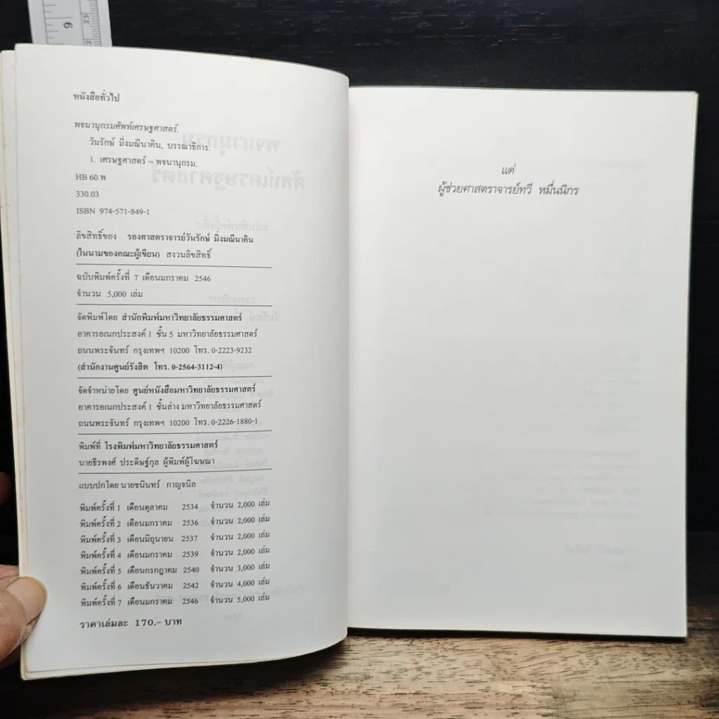 หนังสือ พจนานุกรมศัพท์เศรษฐศาสตร์ รูปที่ 6